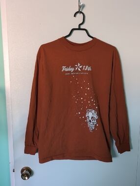 Friday 13th Port Dover, Canada 2016 Burnt Orange Long Sleeve Top